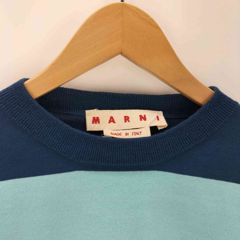 マルニ MARNI 23SS MADE IN ITALY イタリア製 ボーダー サマー ニット S/S Tシャツ レディース 36