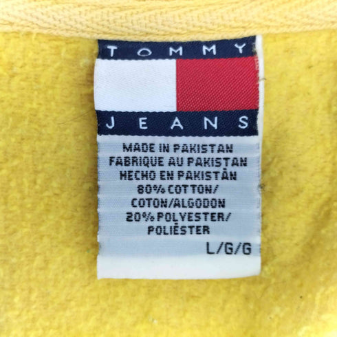 トミージーンズ tommy jeans 90S ロゴ刺繍 スウェットプルオーバー メンズ import:L