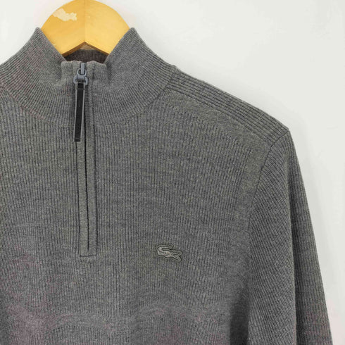 ラコステ LACOSTE ハーフジップ プルオーバーニット メンズ import:M