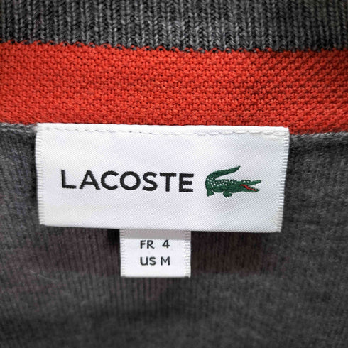ラコステ LACOSTE ハーフジップ プルオーバーニット メンズ import:M
