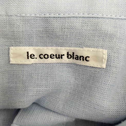 ルクールブラン le.coeur blanc 25ss コットン麻コンパクトシャツ レディース JPN:38