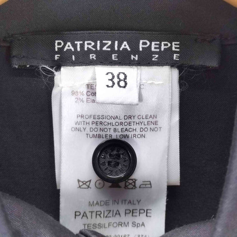 パトリツィアペペ PATRIZIA PEPE MADE IN ITALY イタリア製 プリーツ スカート S/S シャツ ブラウス ミニ ワンピース オリゾンティ レディース EUR:38