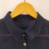 ジャックムス JACQUEMUS Sheer Rib Knit Polo Cardigan シアー リブ ニット ポロ カーディガン レディース 36