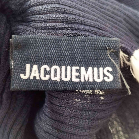 ジャックムス JACQUEMUS Sheer Rib Knit Polo Cardigan シアー リブ ニット ポロ カーディガン レディース 36
