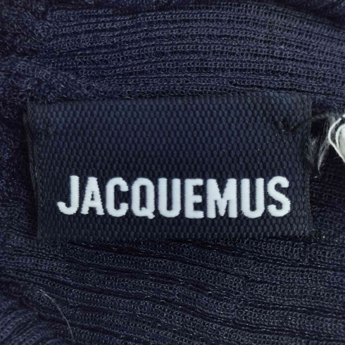 ジャックムス JACQUEMUS Sheer Rib Knit Polo Cardigan シアー リブ ニット ポロ カーディガン レディース 36
