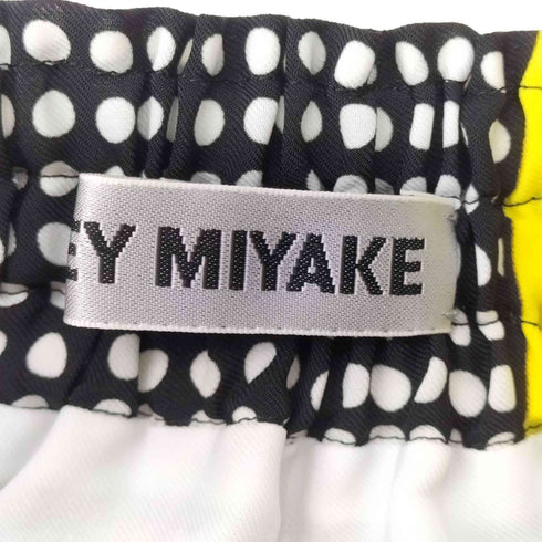 イッセイミヤケ ISSEY MIYAKE ドット パネル スイッチング タック ミディ スカート レディース JPN:2