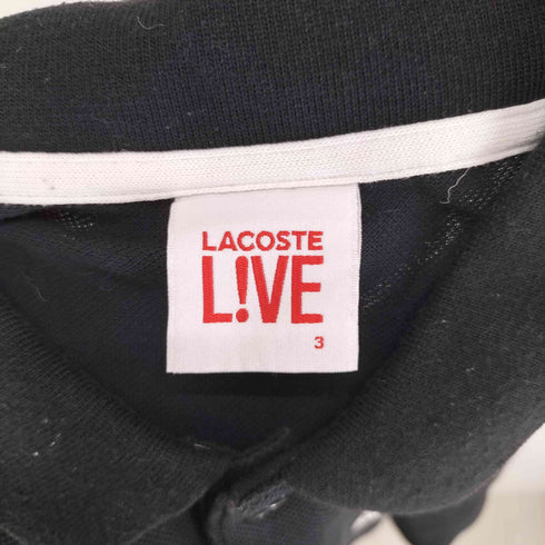 ラコステライブ Lacoste Live デカワニ 鹿の子 S/S ポロシャツ メンズ JPN:3