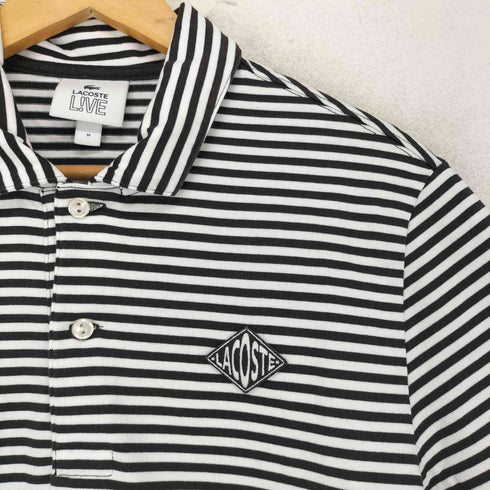 ラコステライブ Lacoste Live ボーダー S/S ポロシャツ メンズ JPN:M