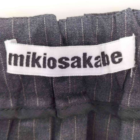 ミキオサカベ MIKIOSAKABE 23AW プリーツ ストライプ ロング スカート レディース FREE