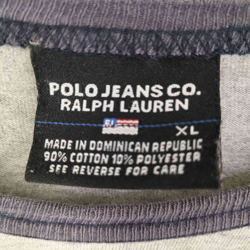 ポロジーンズカンパニーラルフローレン POLO JEANS COMPANY RALPH LAUREN カレッジロゴプリントTシャツ メンズ XL
