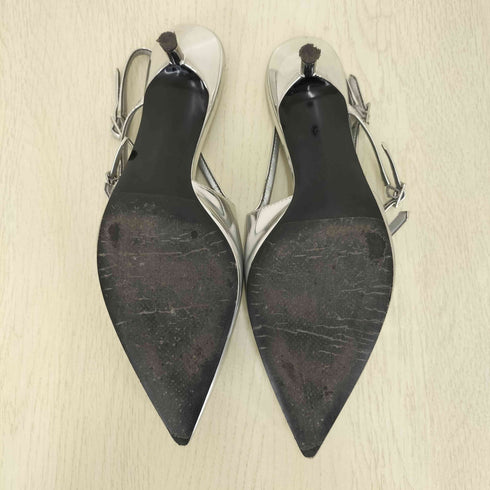 チャールズアンドキース CHARLES&KEITH バックルストラップ キトゥンヒールスリングバックパンプス レディース 25ccm