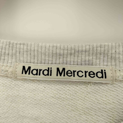 マルディメクルディ Mardi Mercredi フロントプリント クルーネックスウェット レディース