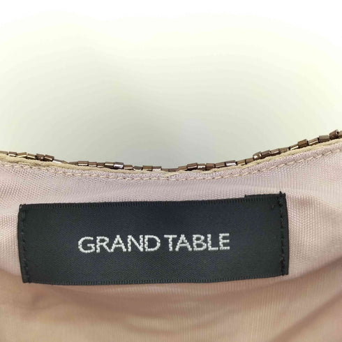 GRAND TABLE ビーズ刺繍 アシンメトリーキャミソール Y2K レディース