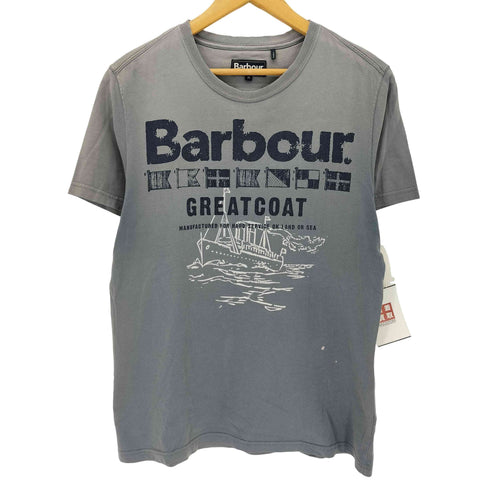 バブアー Barbour フロントプリント クルーネックTシャツ メンズ JPN:M