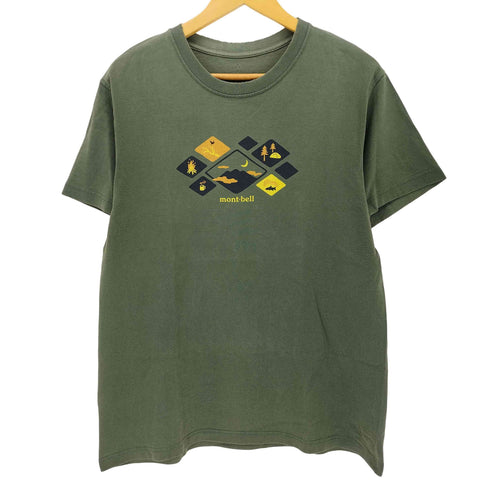 モンベル mont bell フロントプリント クルーネックTシャツ メンズ