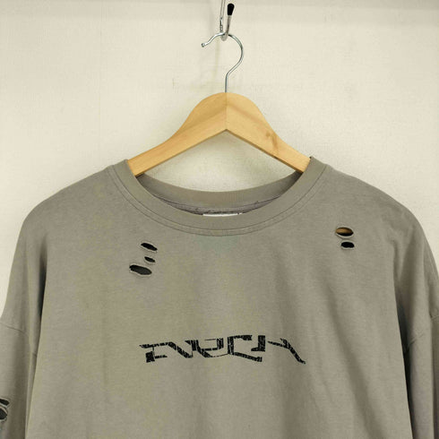 ARCH BY ROARINGWILD ダメージ加工 WORN LOGO L/S T-SHIRT メンズ import:M