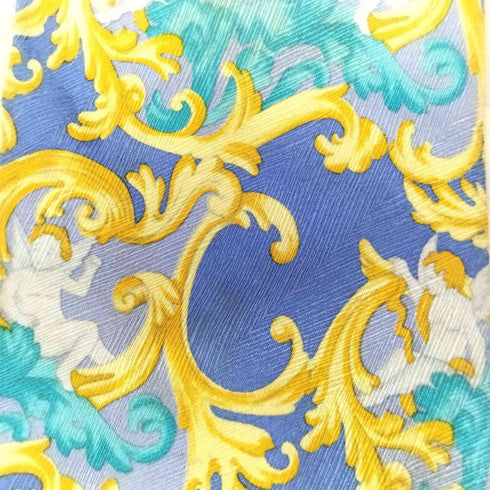 ジャンニヴェルサーチ GIANNI VERSACE MADE IN ITALY イタリア製 総柄 絹 シルク 100% ネクタイ メンズ