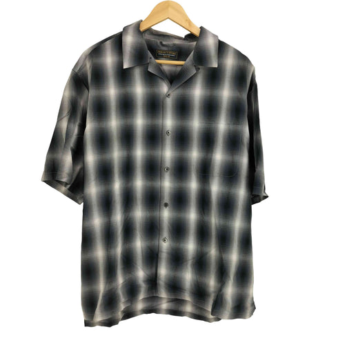 フリークスストア FREAKS STORE ルーズフィットオーバーサイズ オンブレチェック S/S シャツ メンズ import:L