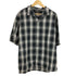 フリークスストア FREAKS STORE ルーズフィットオーバーサイズ オンブレチェック S/S シャツ メンズ import:L