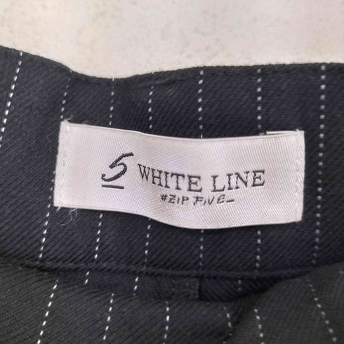 ジップファイブ ZIP FIVE White Line ツータック ピンストライプ ワイド スラックス メンズ Ⅼ