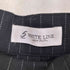ジップファイブ ZIP FIVE White Line ツータック ピンストライプ ワイド スラックス メンズ Ⅼ