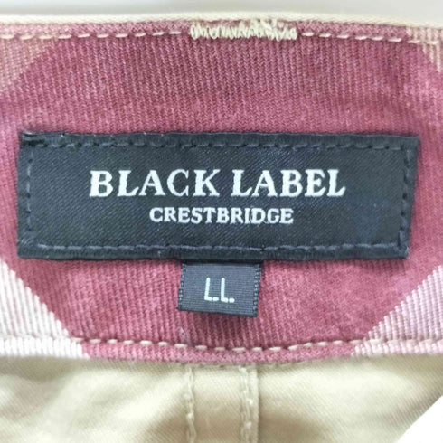 ブラックレーベルクレストブリッジ BLACK LABEL CRESTBRIDGE ウエスト裏 チェック ストレート チノ パンツ メンズ LL