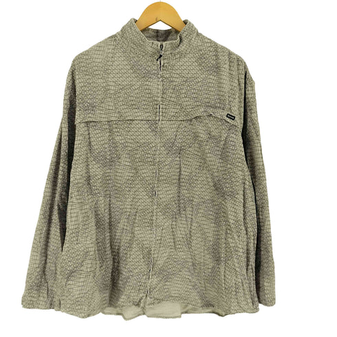 エアウォーク AIRWALK 00s 総柄 ジップアップシャツ メンズ 2XL