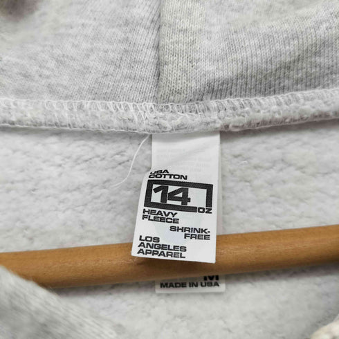 ロサンゼルスアパレル Los Angeles Apparel USA製 cotton 14OZ HEAVY FLEECE ジップアップ パーカー メンズ M