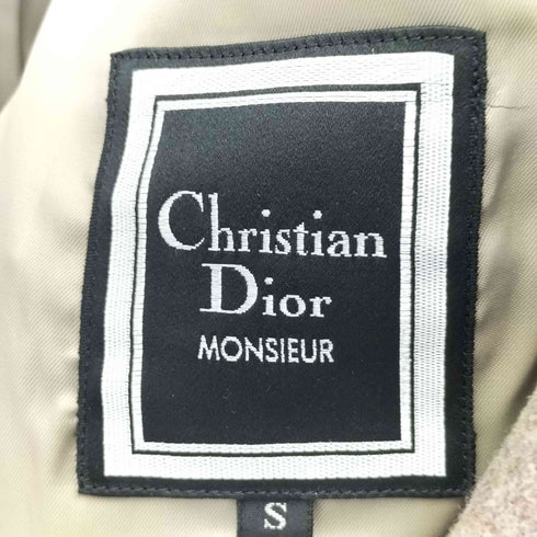 クリスチャンディオール Christian Dior CASHMERE&WOOL カシミヤ混 ウール 混 刺繍 テーラードジャケット レディース import:S