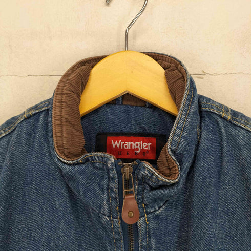 ラングラー Wrangler HERO パイピングコーデュロイ デニムボアベスト メンズ JPN:M