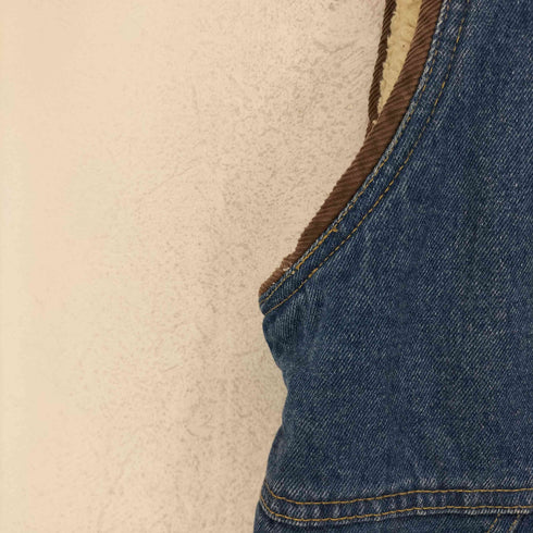 ラングラー Wrangler HERO パイピングコーデュロイ デニムボアベスト メンズ JPN:M