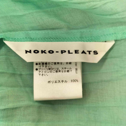 NOKO-PLEATS 花装飾 プリーツ シャツミニワンピース レディース JPN:40