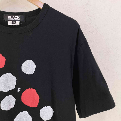 ブラックコムデギャルソン BLACK COMME des GARCONS AD2024 フィリップパゴウスキー ドットプリント Tシャツ メンズ JPN:XXL