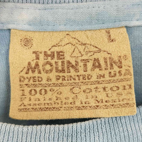 ザマウンテン the mountain 90s アニマルプリント タイダイ柄 クルーネックS/S Tシャツ メンズ L