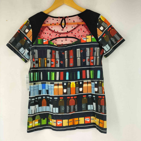Aventures des Toiles メッシュ切替 アートプリント Tシャツ レディース JPN:40