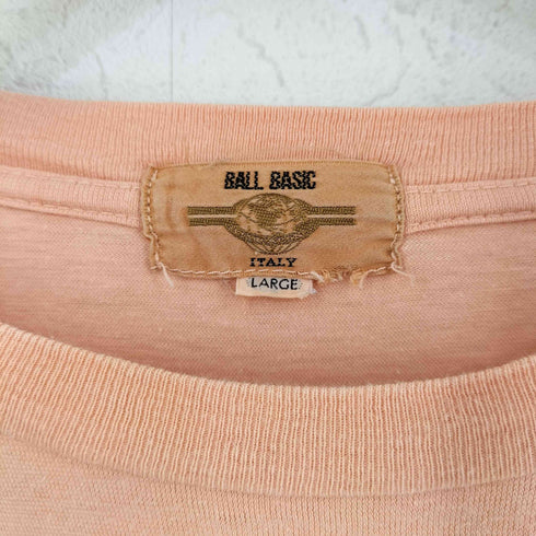 BALL BASIC 90s プリントクルーネックS/S Tシャツ メンズ L