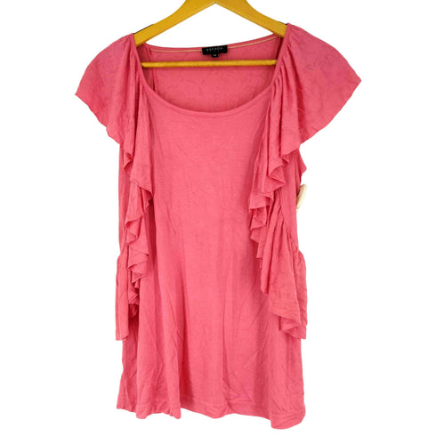エスカーダスポーツ ESCADA SPORT レーヨン混 フリルデザイン ノースリーブ カットソー レディース JPN:M