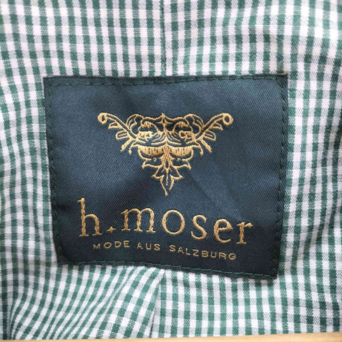 H moser ユーロ リネン100 チロリアンジャケット メンズ JPN:52