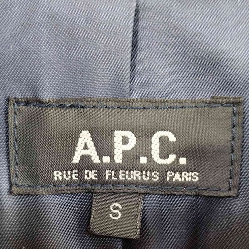 アーペーセー A.P.C. 90s フランス製 ririジップ カウレザージャケット メンズ S