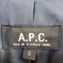 アーペーセー A.P.C. 90s フランス製 ririジップ カウレザージャケット メンズ S