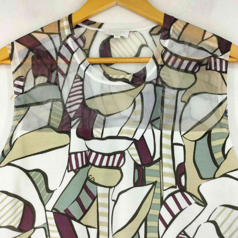エスカーダスポーツ ESCADA SPORT 総柄 ノースリーブワンピース レディース JPN:M