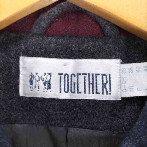 TOGETHER パッチワーク フラワー刺繍 ショートコート メンズ FR:40