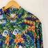 レインスプーナー Reyn Spooner 90S 総柄 ハイビスカス ウクレレ フラダンス レーヨン S/S 開襟 アロハシャツ メンズ