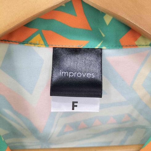 インプローブス improves 総柄 S/S オープンカラーシャツ メンズ FREE