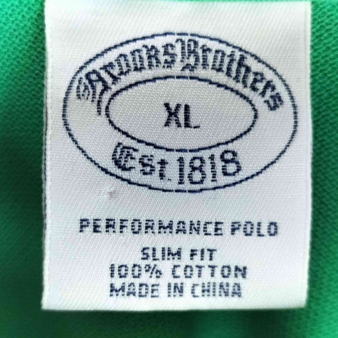 ブルックスブラザーズ BROOKS BROTHERS ロゴ刺繍 S/S鹿の子ポロシャツ メンズ XL