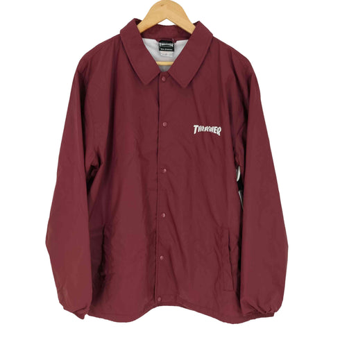 スラッシャー THRASHER バックプリントスナップボタンナイロンコーチジャケット メンズ JPN:XL