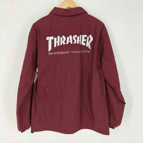 スラッシャー THRASHER バックプリントスナップボタンナイロンコーチジャケット メンズ JPN:XL