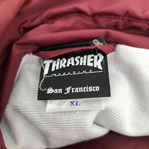スラッシャー THRASHER バックプリントスナップボタンナイロンコーチジャケット メンズ JPN:XL