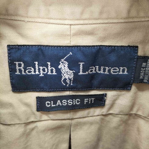 ラルフローレン RALPH LAUREN CLASSIC FIT ポニー刺繍ボタンダウンシャツ メンズ import:XL