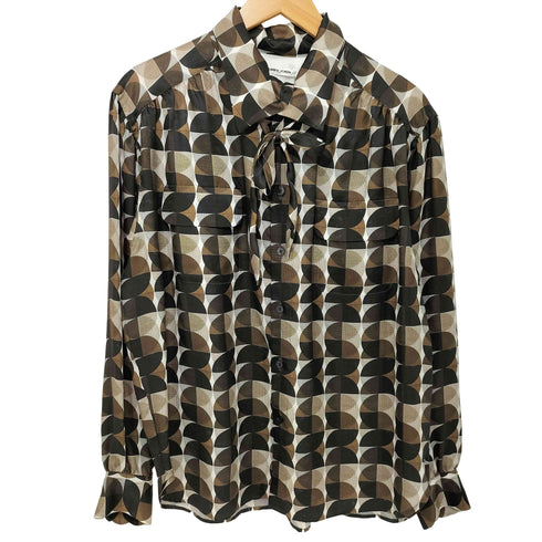 フミカウチダ FUMIKA UCHIDA 25SS GEOMETRIC PATTERN PRINTED BLOUSE レディース JPN:36